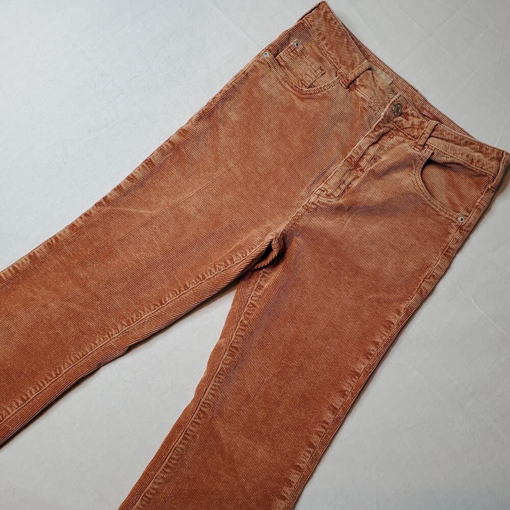 Anthropologie Pilcro Women's Size 28 The Icon Flare Corduroy Jeans Brown